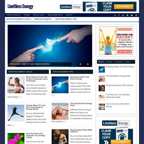 Limitless Energy Website