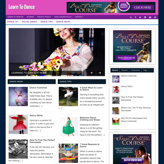 Learn To Dance Website