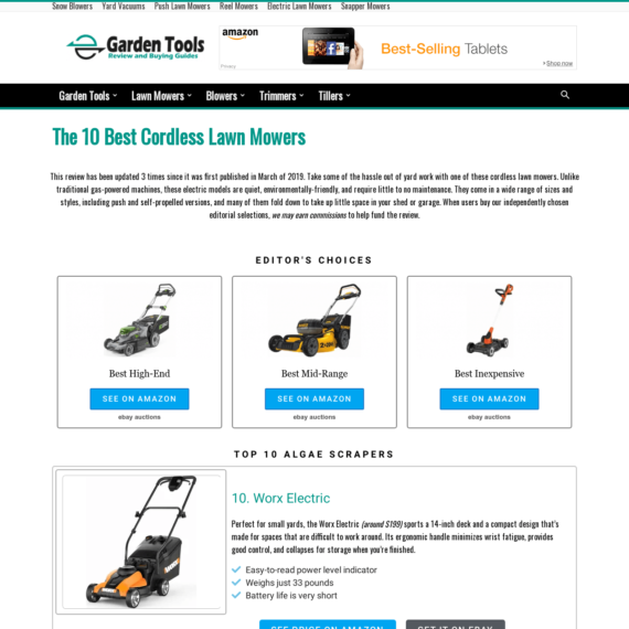 Garden Power Tools Affiliate Niche