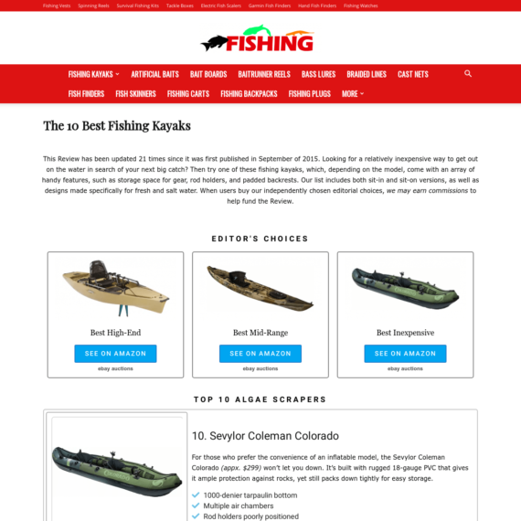 Fishing Products Affiliate Niche